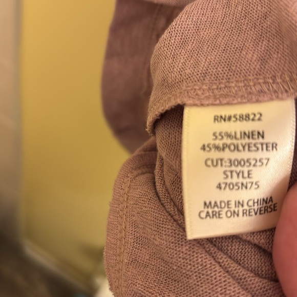 Max Studio Linen Blend Top Size XL - Picture 6 of 6